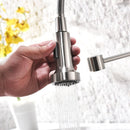 Grifo para Fregador de Cocina con resorte extraible, Metal Mate.