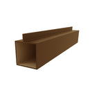 TCE-2 Perfil Hoja Puerta de 1 3/4" x 1 3/4"  Aleta Descentrada. E = 1.8 mm. L= 5.85 m BRONCE