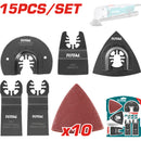 Set de 15 piezas consumibles para Multitool oscilante TMLI2001