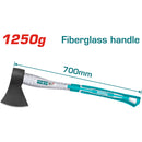 Hacha grande 1250g. 700 mm largo. Acero al carbon