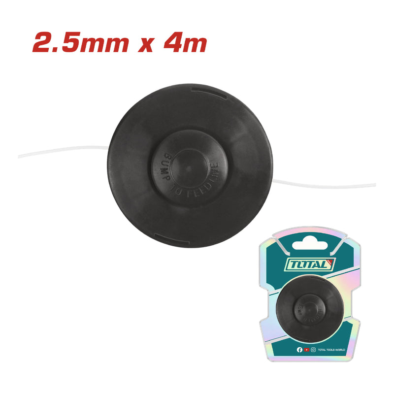 4 mts rollo de linea 2.5mm para desmalezadora (PARA EQUIPOS TP53144141-TP5624421)