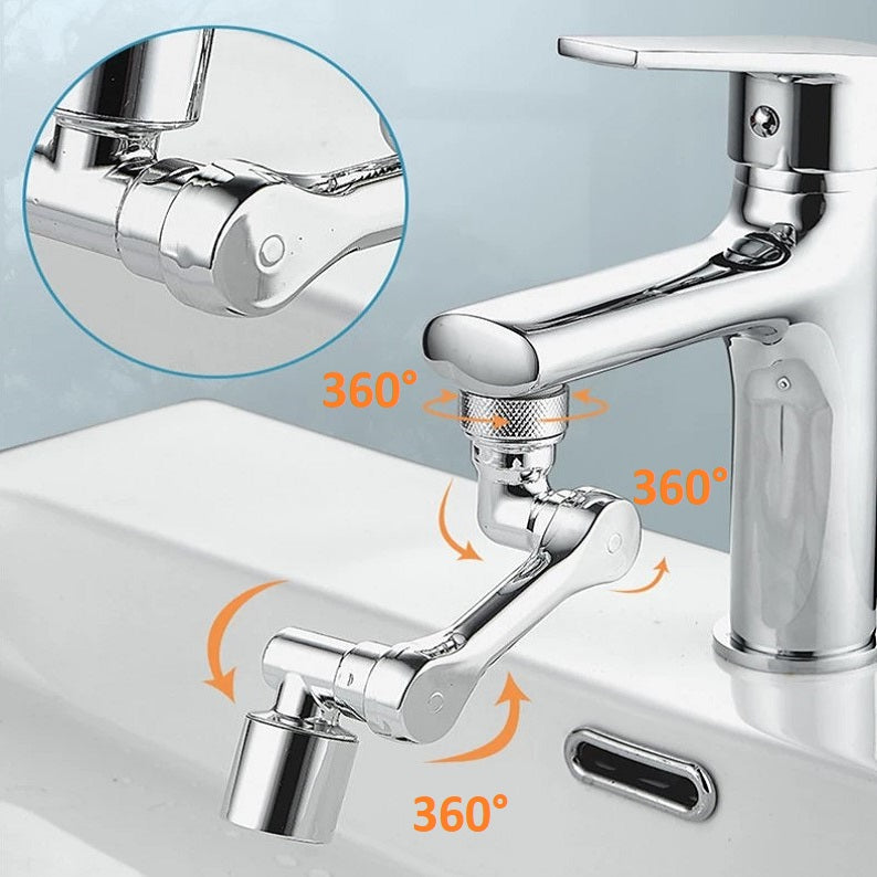 Adaptador flexible para grifo de baño, accesorio flexible para lavamanos, color plateado