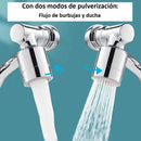 Adaptador flexible para grifo de baño, accesorio flexible para lavamanos, color plateado