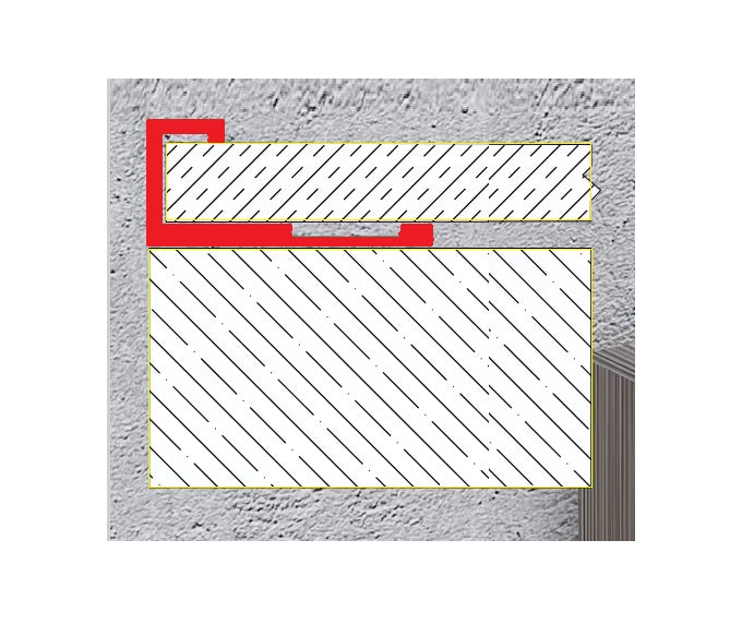 Perfil C Remate Final Laminas de 5 mm Bambú WPC PVC 3m long Negro