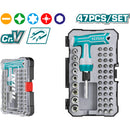 Juego de brocas destornilladores con Mango tipo T de 47 piezas.