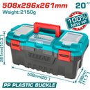 Caja de herramientas 20" de plástico TOTAL