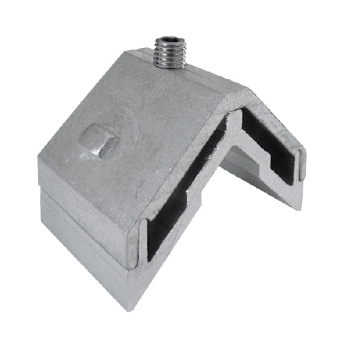 Escuadra de teton fijo de 37.1x15mm para hoja y marco en serie perimetral de 70 mm, corte recto y ab