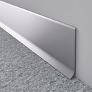 Zocalo Rodapie 4"aluminio Acabado Silver