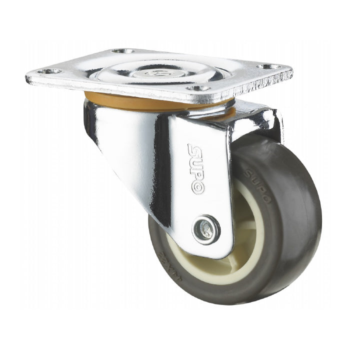 Rueda sola con base (giratoria) Serie liviana 38 mm 1 1/2" Capacidad 18kg