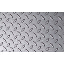 Plancha antideslizante (lagrimada) para pisos. Acero inox 4x8 espesor 3 mm 1/8". T-304.