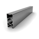 Poste rectangular 25x50 mm 5.8 mts. Acabado inox ligth.