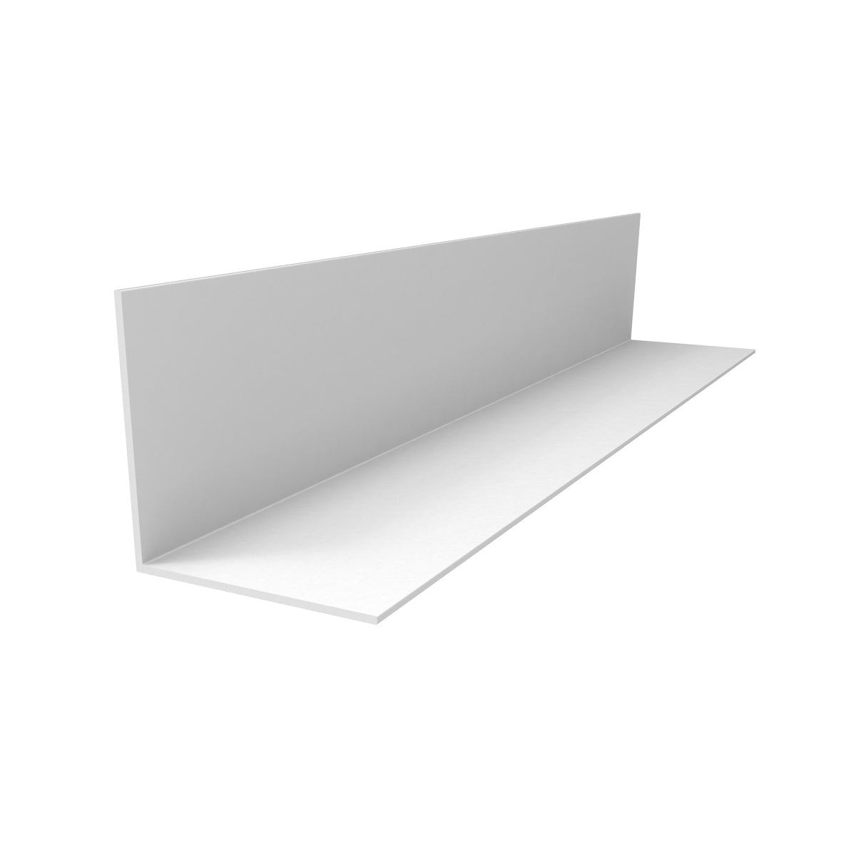 AR-21 Angulo de 2" x 2"  Espesor 1.6 mm. Largo 5.85 mts. Acabado Lacado Blanco.