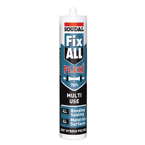 Fix all flexi gris pegamento de alta adher y resistencia sellador elastico de alto trafico. 290ml.