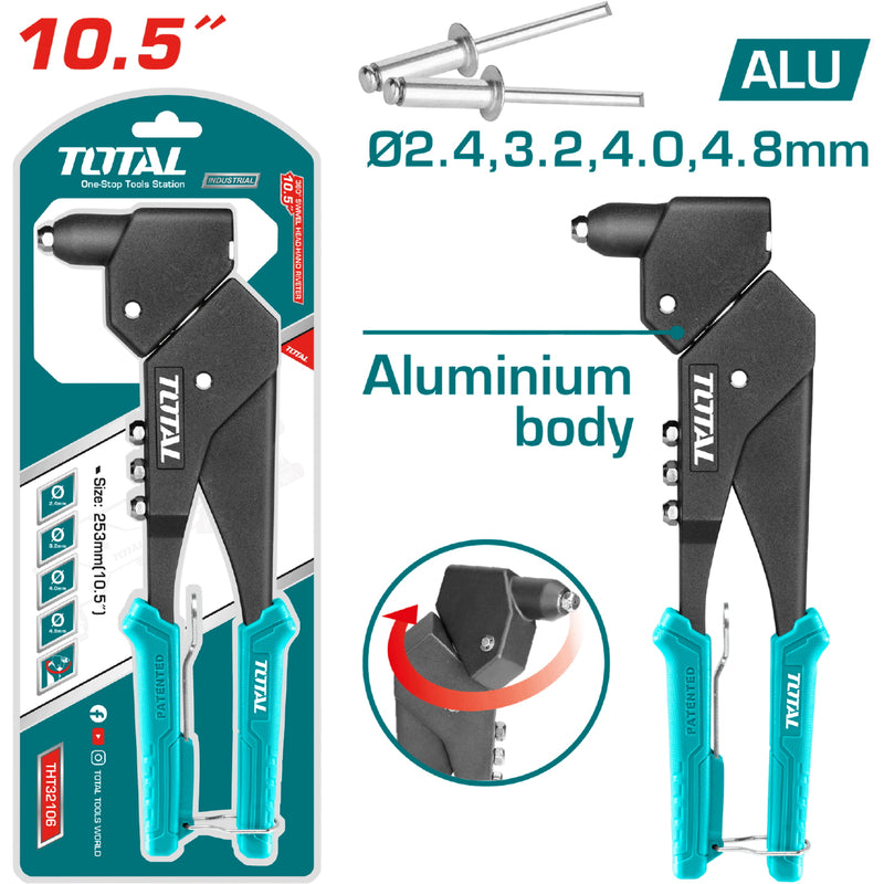 Remachadora giratoria 360 grados 10.5". Para 2.4m