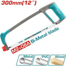 Segueta 12"/300mm con mango suave. Incluida 1 hoja de segueta de madera