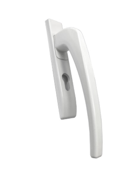 Manilla ccon Bombillo para Sistema Elevable Europa. Color Blanco.