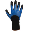 Guantes de Nitrilo Aries para trabajo pesado resistentes a quimicos y a objetos punzantes talla 10