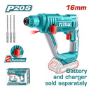 Taladro rotomartillo inalambrico SDS 20V  NO incluye cargador ni baterias. (6meses)