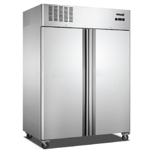 Refrigerador 2 puertas 1480*828*2050mm 1350 Refrig R134a 0°C~8°C 6repisas 191KG.Compresor Aleman