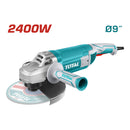 Flexible Electrica de 9". Potencia de 2400 W. Velocidad Max. sin peso: 6400 rpm. Rosca: 5/8 "-11 UNC