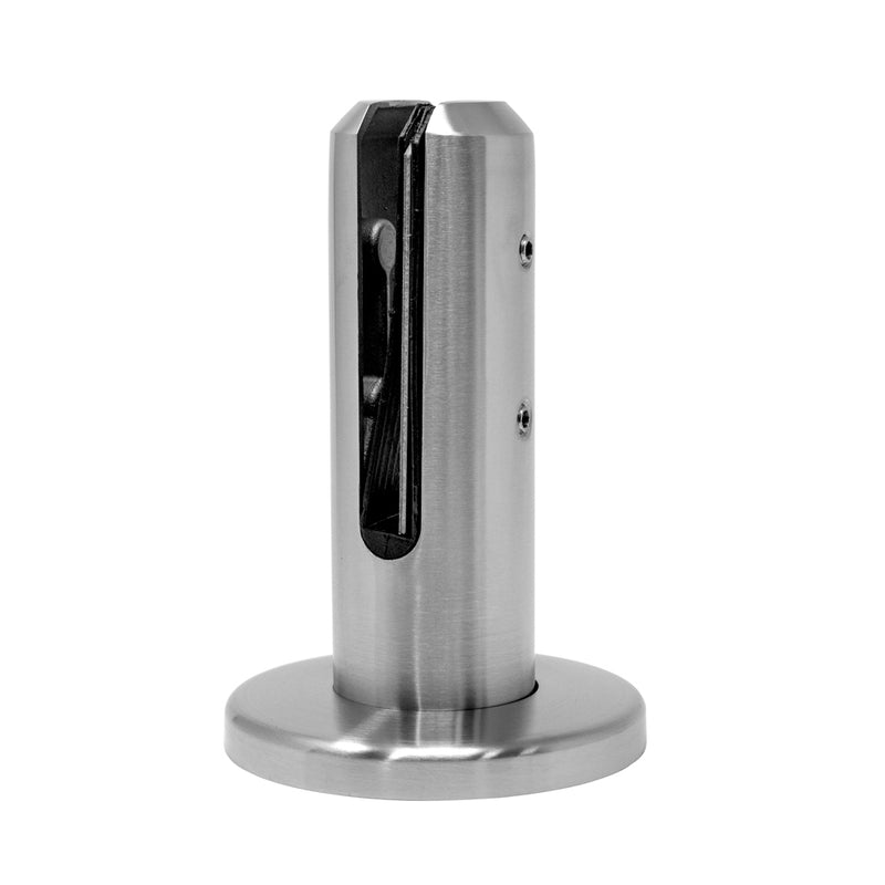 Soporte para barandas vidrio satinado (sin perforacion en vidrios)