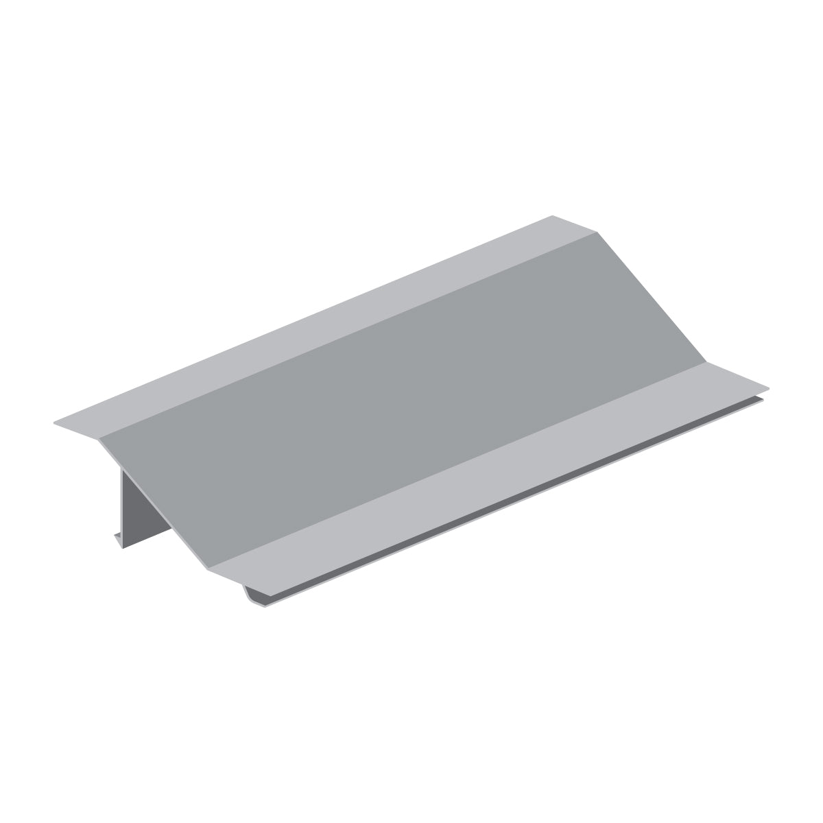 Lama de Louver en foma de Z para clipar en marco U127. Ancho 4" x 35 mm. Espesor 1.0 mm. L = 5.85 m