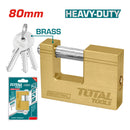 Candado bronce rectangular HeavyDuty. 80 mm. 568 g. con 3 llaves. Misma calidad que Yale