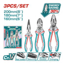 Kit 3 Alicates de combinación de alto apalancamiento. Ahorran el 30% de la fuerza.