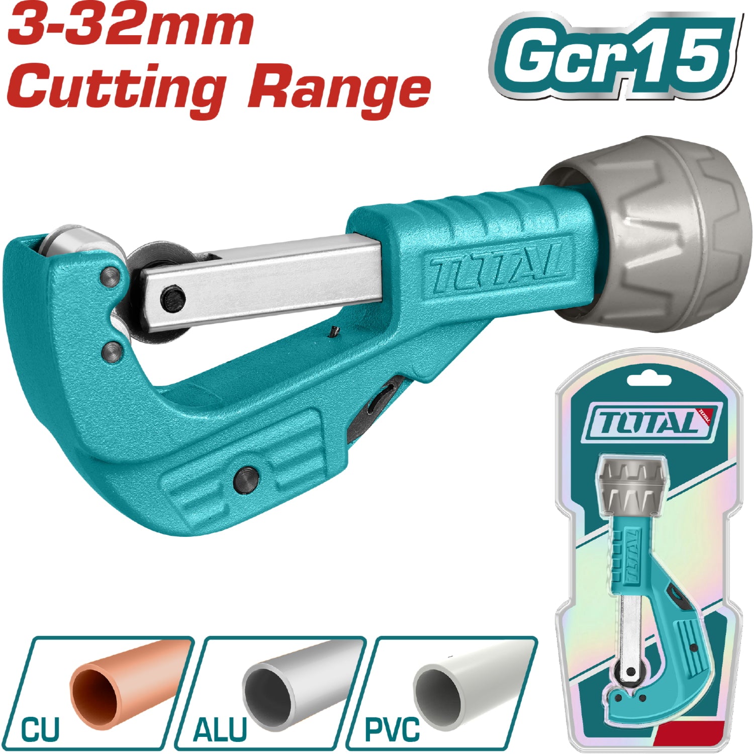 Cortador de tubo de cobre y alumnio. Corta hasta  32 mm