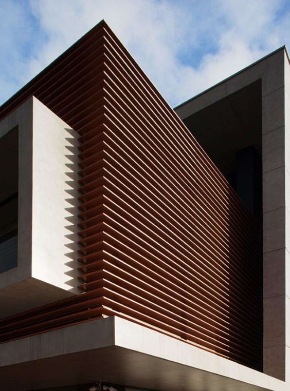 Pergola WPC Tubo Rectangular 4" x 2" Acabado Madera Wengue Exteriores 100x50x2900mm