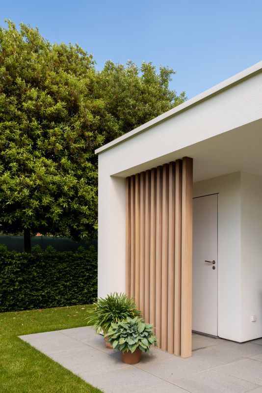 Pergola WPC Tubo Rectangular 2" x 4" Acabado Madera Cedro Exteriores 100x50x2900mm