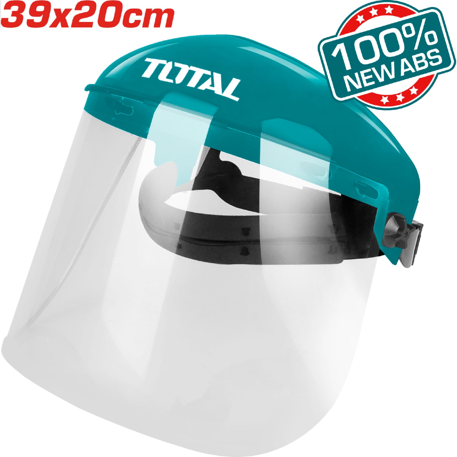 Careta a prueba de impactos Total Tools. Marco: ABS; Visor Policarbonato.