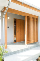 Pergola WPC Tubo Rectangular 4"x2" Acabado Madera Abedul Exteriores 100x50x2900mm