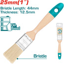 Brocha 1" con mango de madera.