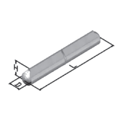 Bisagras para soldar con semi-aleta
