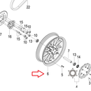 Rin trasero verde (302S)