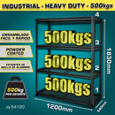 Estante de almacenamiento ajustable 4 niveles 540x1200x1830mm Carga por nivel 500Kg Estantería Arma rápido Rack.