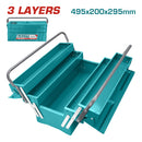 Caja de herramientas metalica TOTAL 495x200x295mm. 0.8 mm