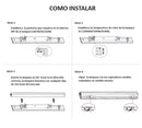 Lampara Lineal comercial 60 cm Negra frosted 4000K 3200lm 20W DIP ajustable 14/16/18/20W CRI90 3 Cables AC100-227V