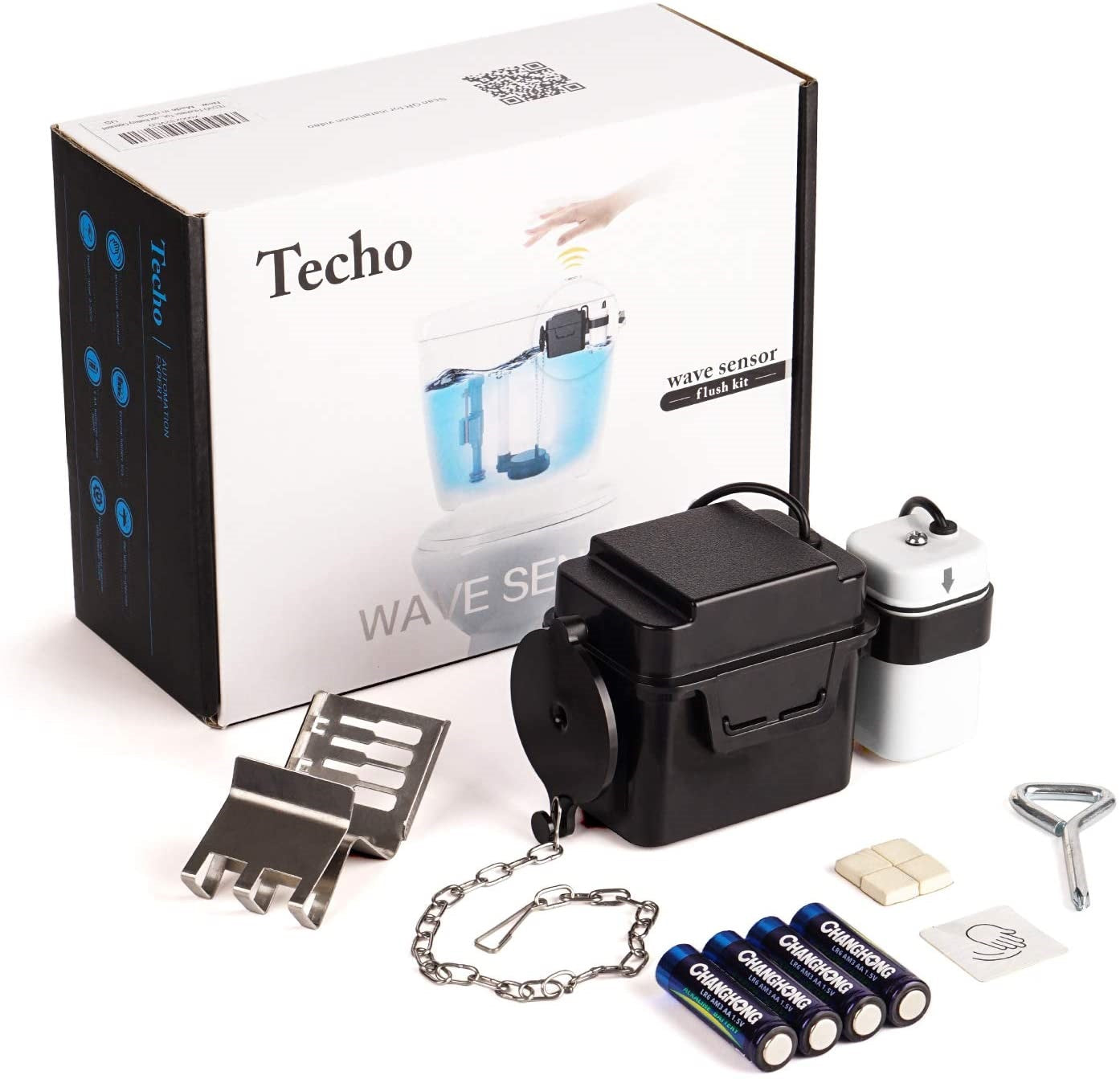 Sensor de descarga para inodoro, automático sin contacto.