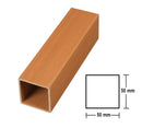 PErgola WPC Tubo Cuadrado Acabado Madera Cedro Exteriores  2" 50x50x2900mm