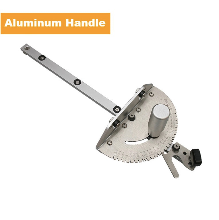 Regla de ángulo giratorio para ingleteadora y mesa de corte