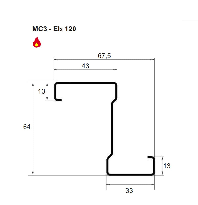 Puerta Doble Multiuso DERECHA 1500x2140mm marco MC3 color Blanco 1013