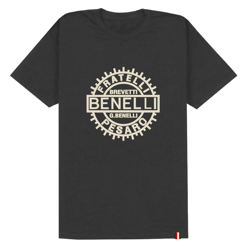 Franela negra con logo Benelli New talla XL