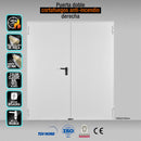 Puerta Cortafuegos anti incendio Doble Derecha EI120 minutos 1500x2140mm marco MC3 color Blanca 1013
