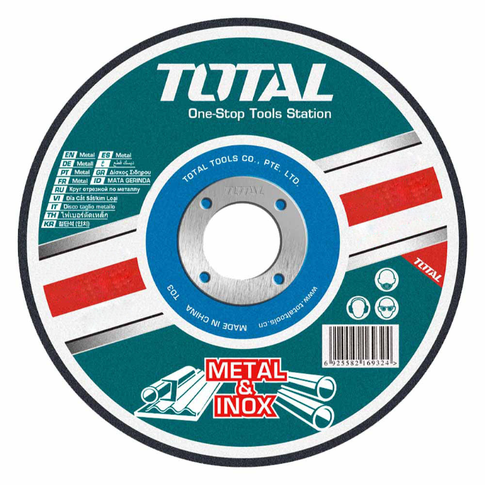 Disco de desbaste para metal concavo. 115mm ( 4 1/2" )X 6.0mm ( 1/4" )X 22.2mm ( 7/8" ) MPA standard