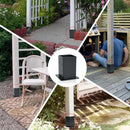 Base Tubo Cuadrado Union Pergolas WPC exteriores soporte para tubo 4"x4" - 100x100 mm