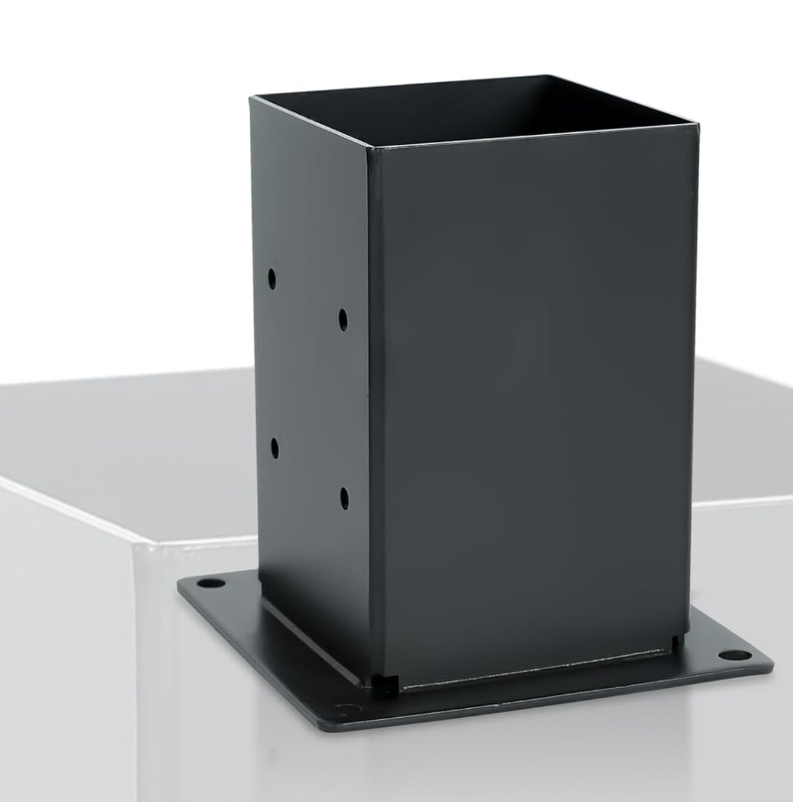 Base Tubo Cuadrado Union Pergolas WPC exteriores soporte para tubo 4"x4" - 100x100 mm