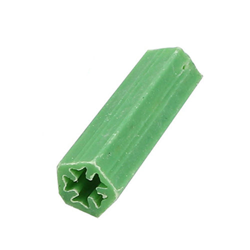 Tacos Plasticos 1/4X1-1/2 #6 Color Verde  (Pack 100 Unid)