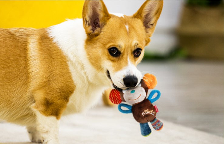 Juguete Plush Mono de tela para mascotas